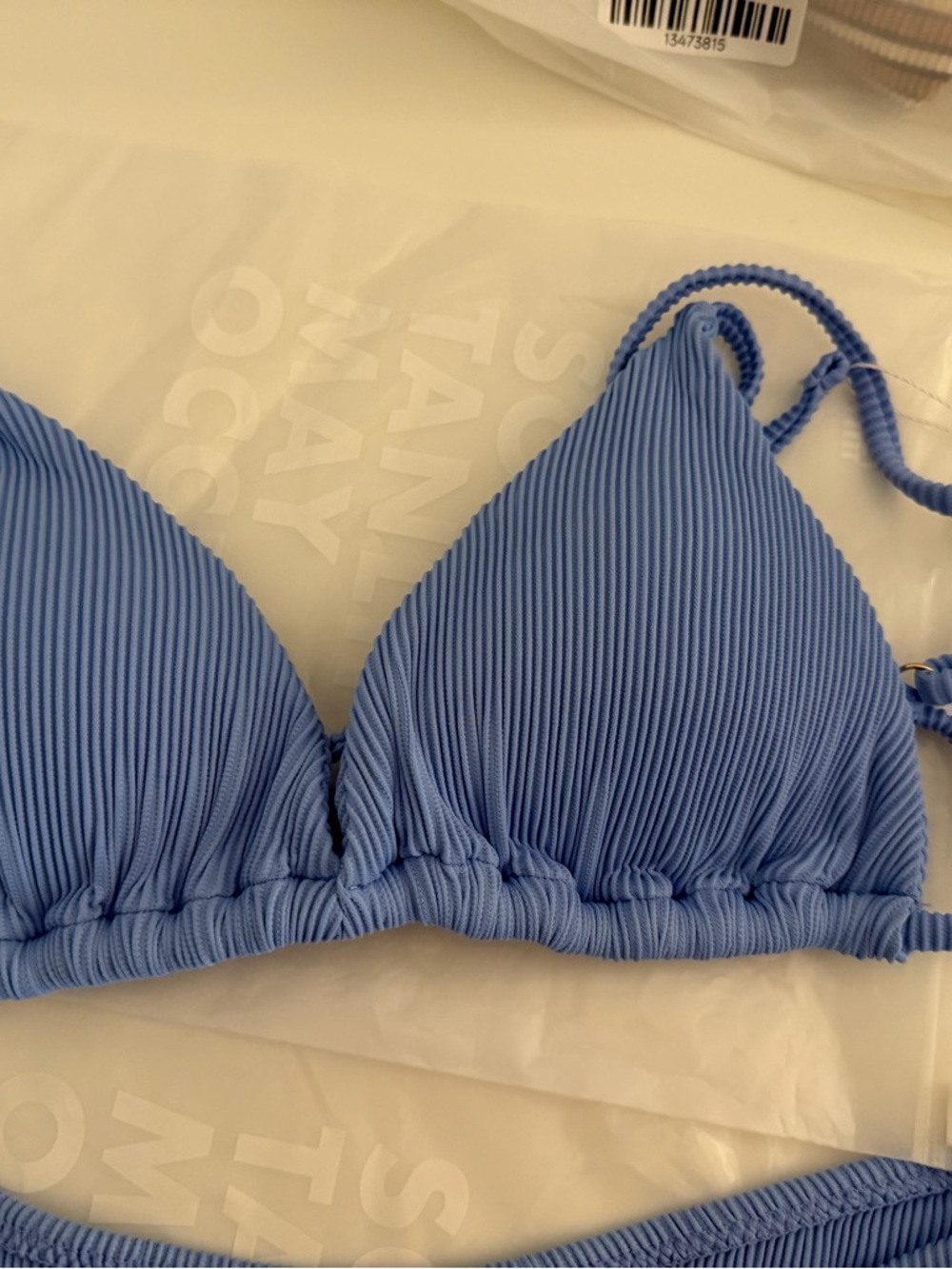 Honey Swim Marina Ribbed Triangle Bikini - Picture 2 of 4